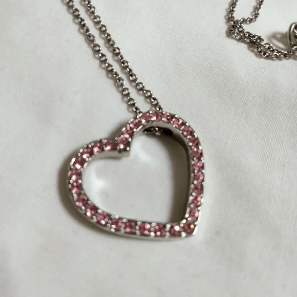 𝅺💍pink Rhinestone Heart - Picture 3 of 3